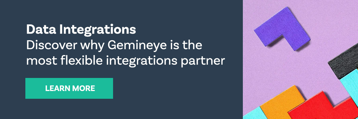 Data integrations: discover why Gemineye is the most flexible integration partner. 