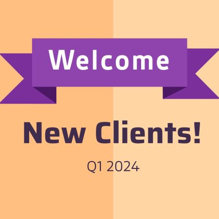 purple vector banner on orange background